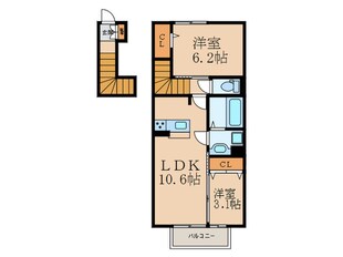 D-room横沼の物件間取画像